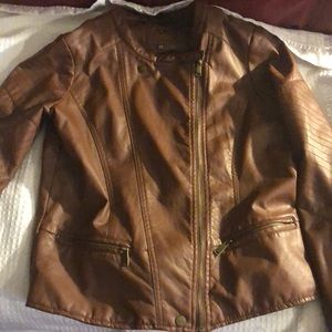 Faux leather jacket